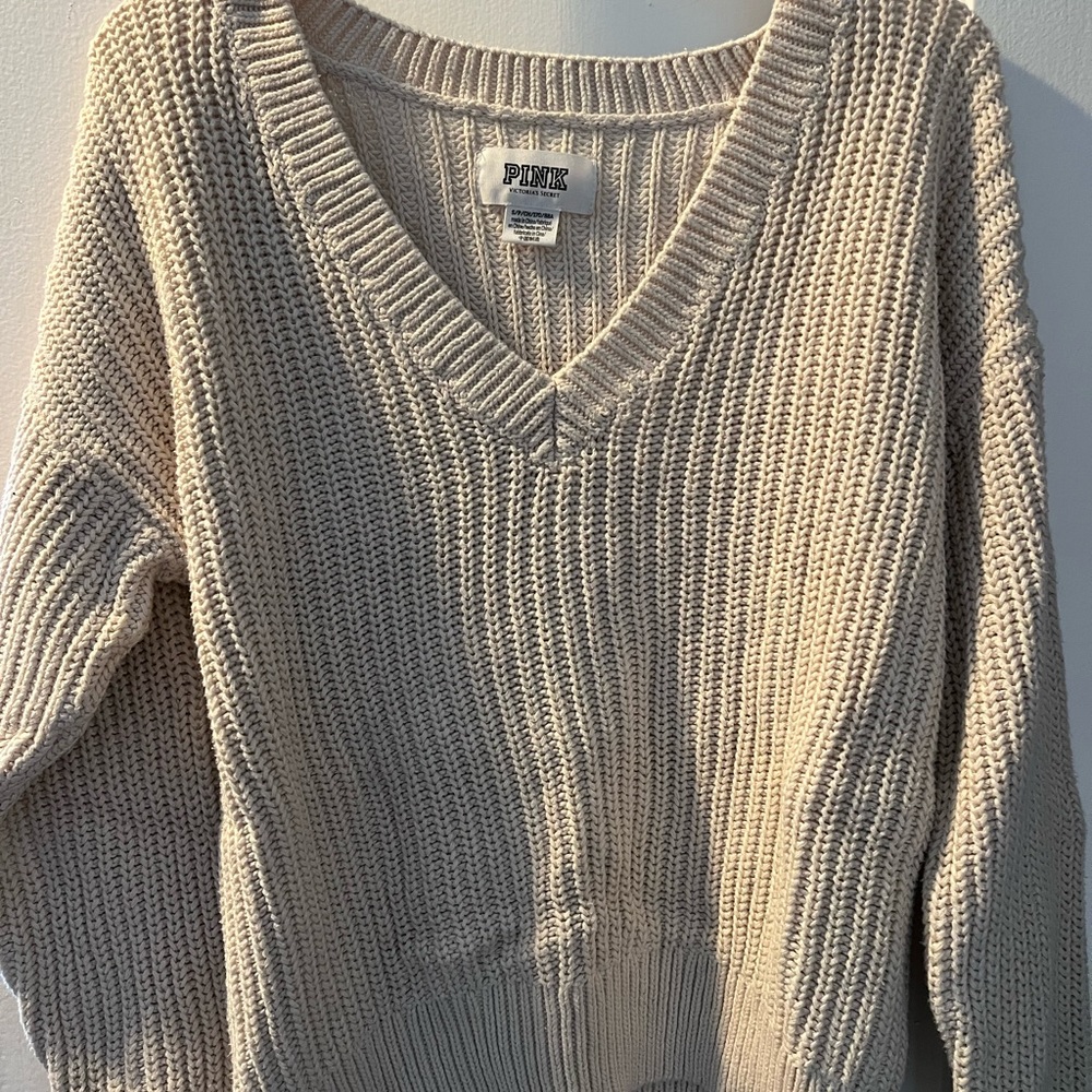 Pink fall sweater